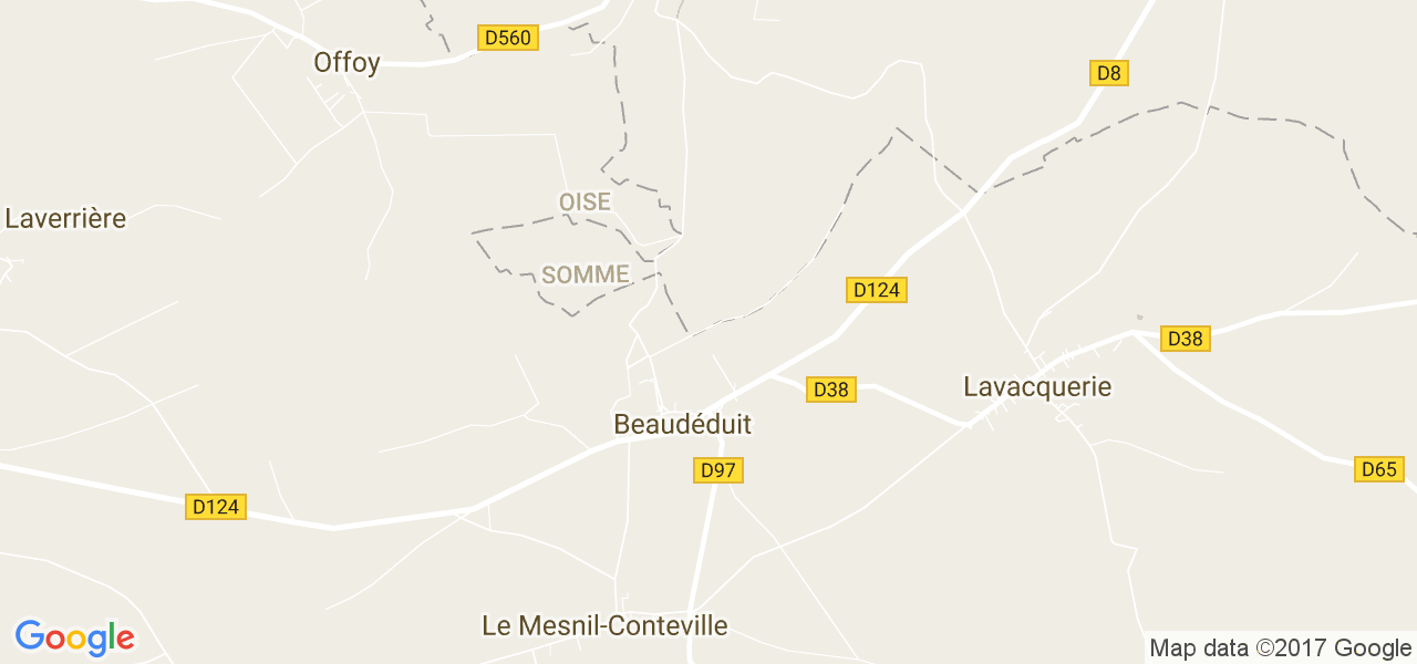 map de la ville de Beaudéduit