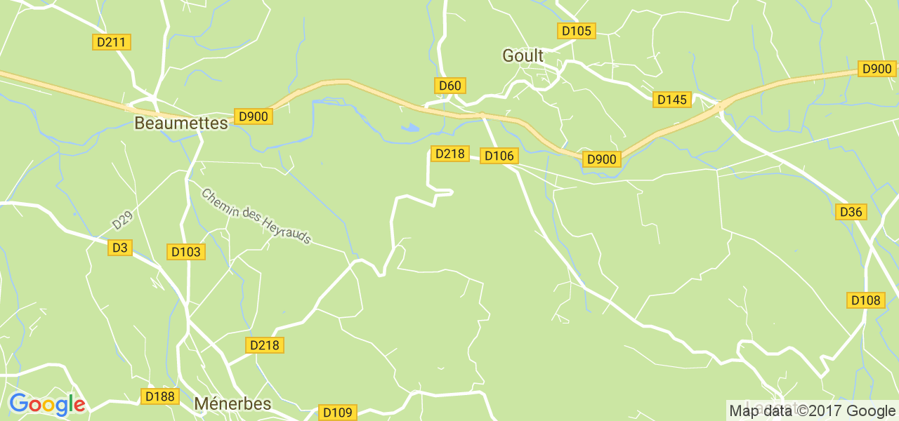 map de la ville de Beaumettes