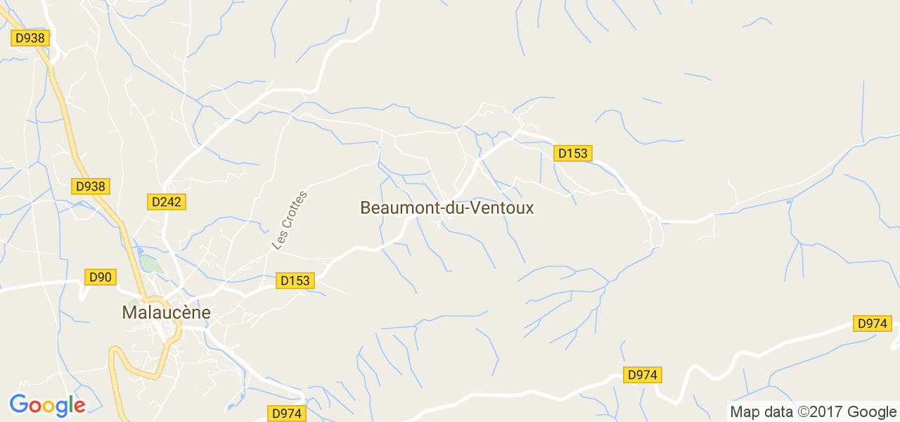 map de la ville de Beaumont-du-Ventoux