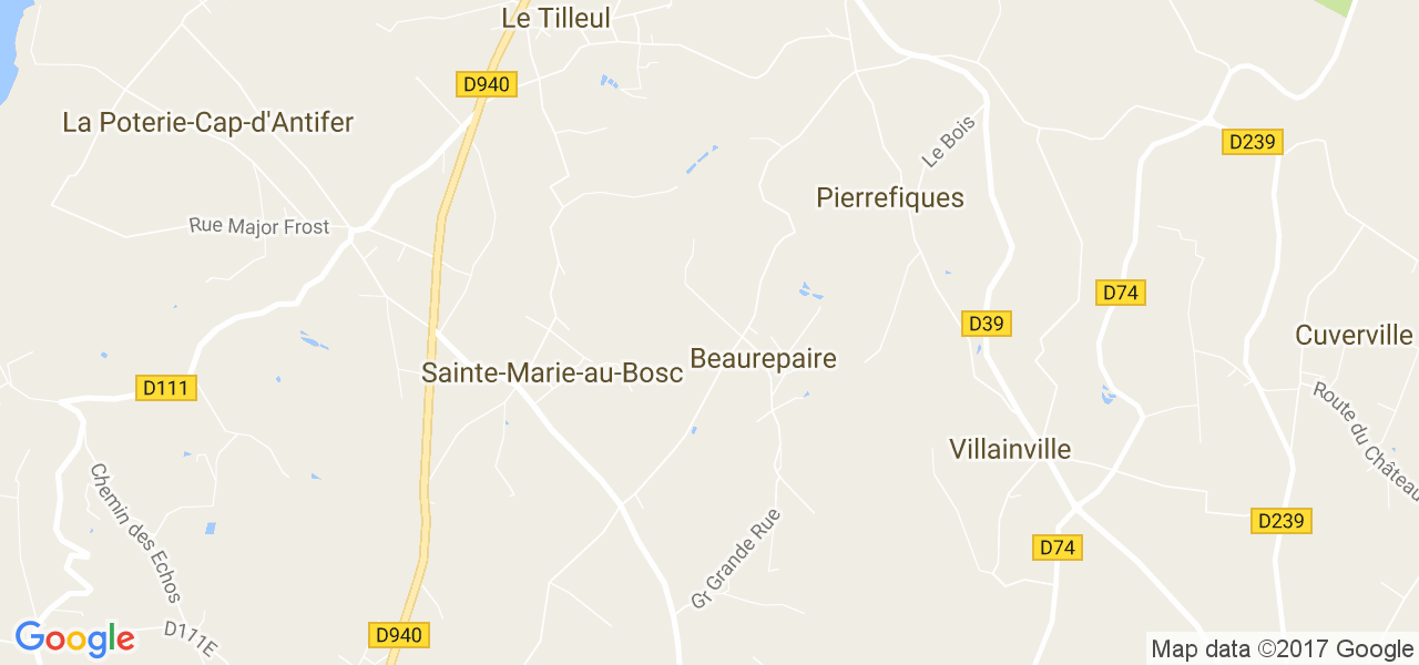 map de la ville de Beaurepaire