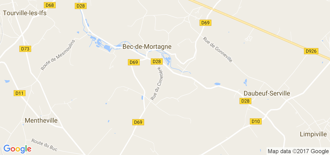 map de la ville de Bec-de-Mortagne