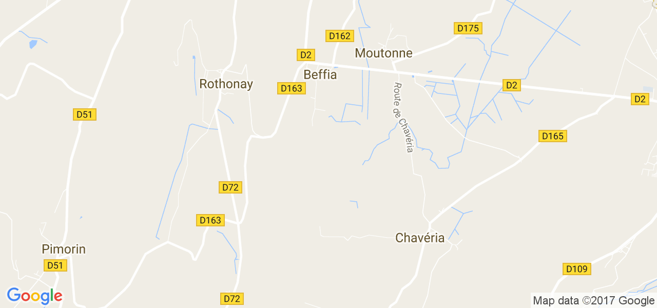 map de la ville de Beffia