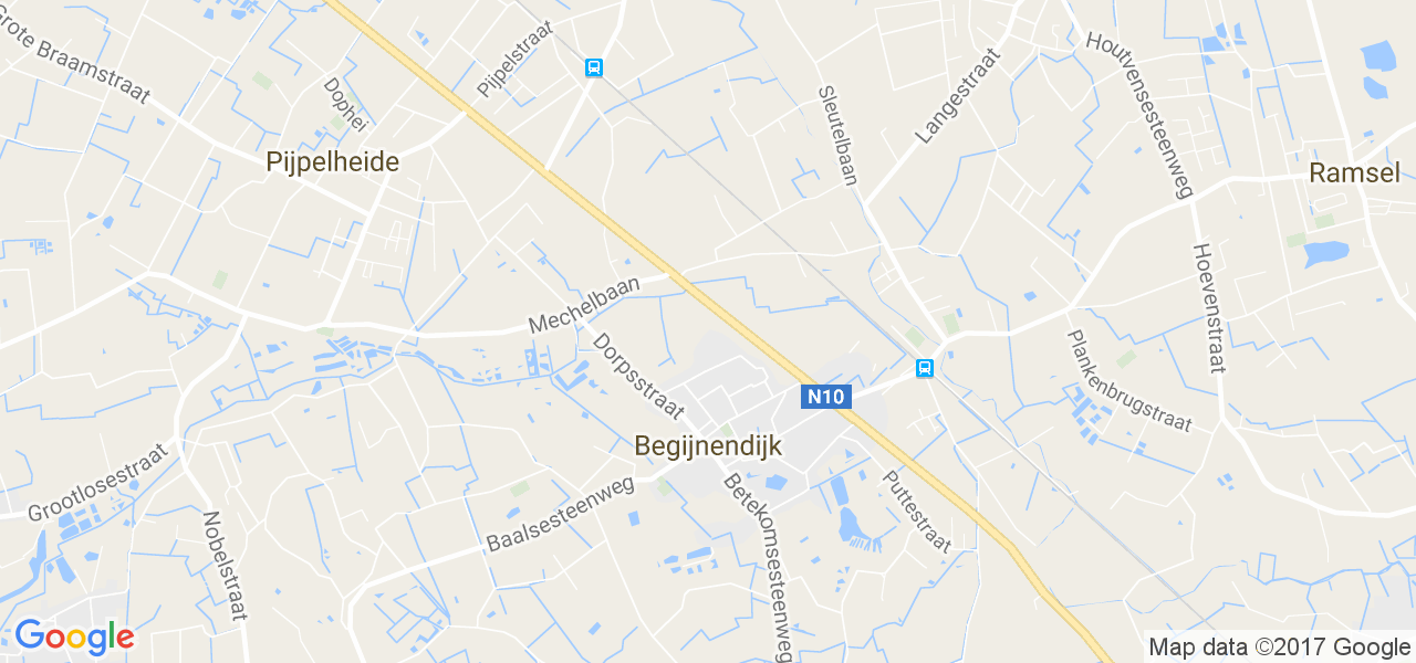 map de la ville de Begijnendijk