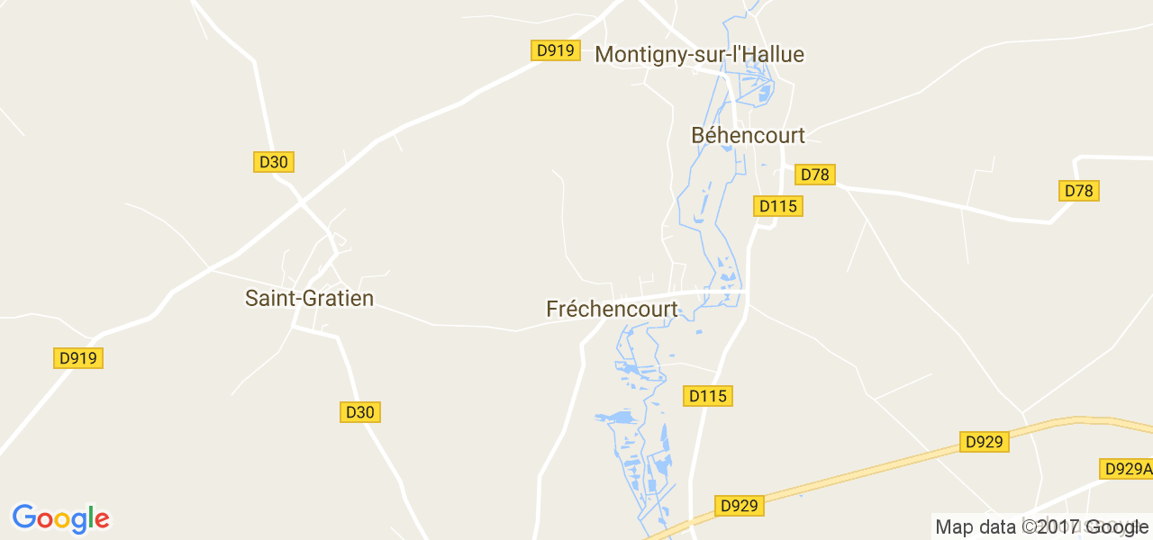 map de la ville de Béhencourt