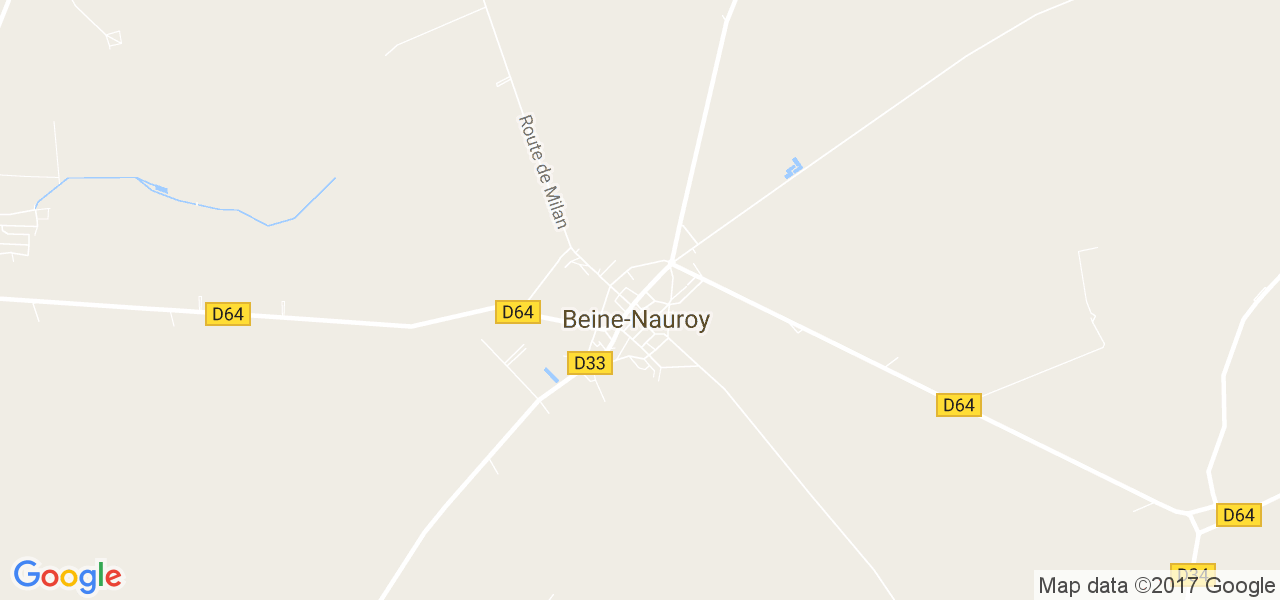 map de la ville de Beine-Nauroy