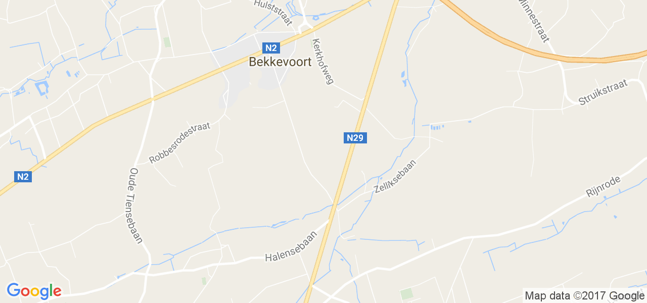 map de la ville de Bekkevoort