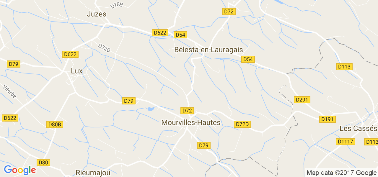 map de la ville de Bélesta-en-Lauragais