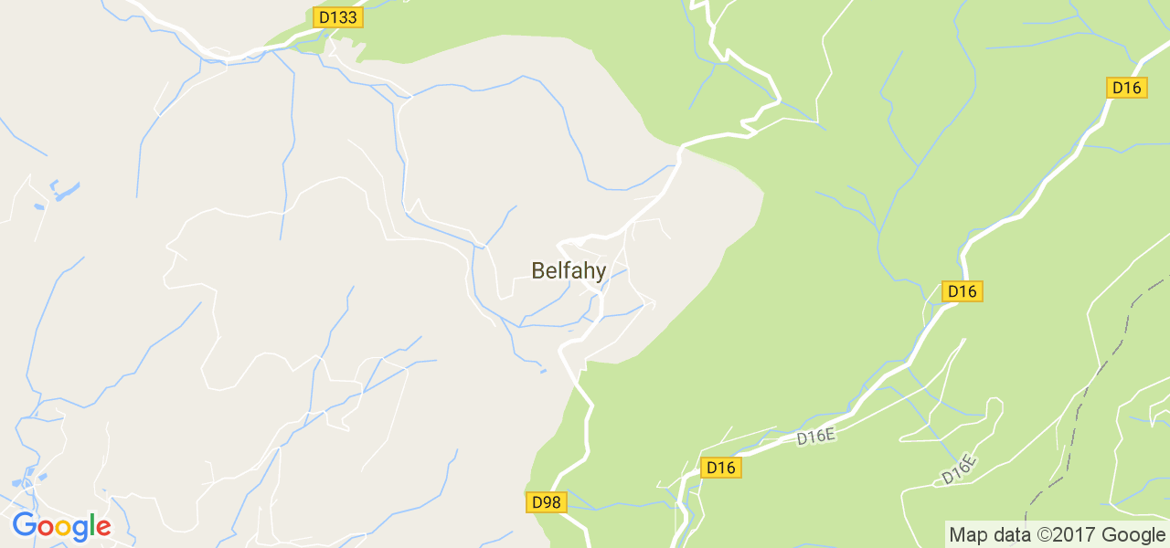 map de la ville de Belfahy