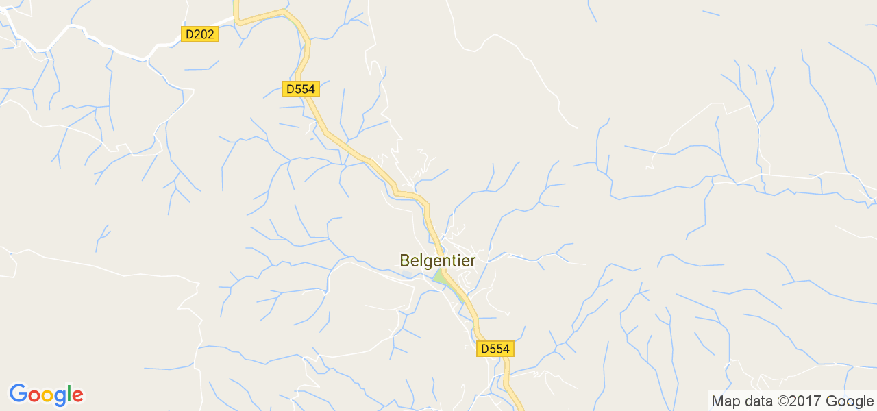 map de la ville de Belgentier