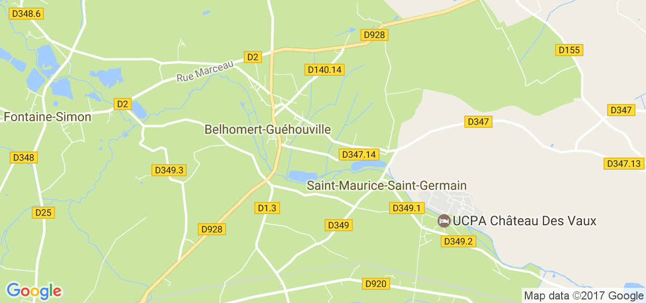 map de la ville de Belhomert-Guéhouville