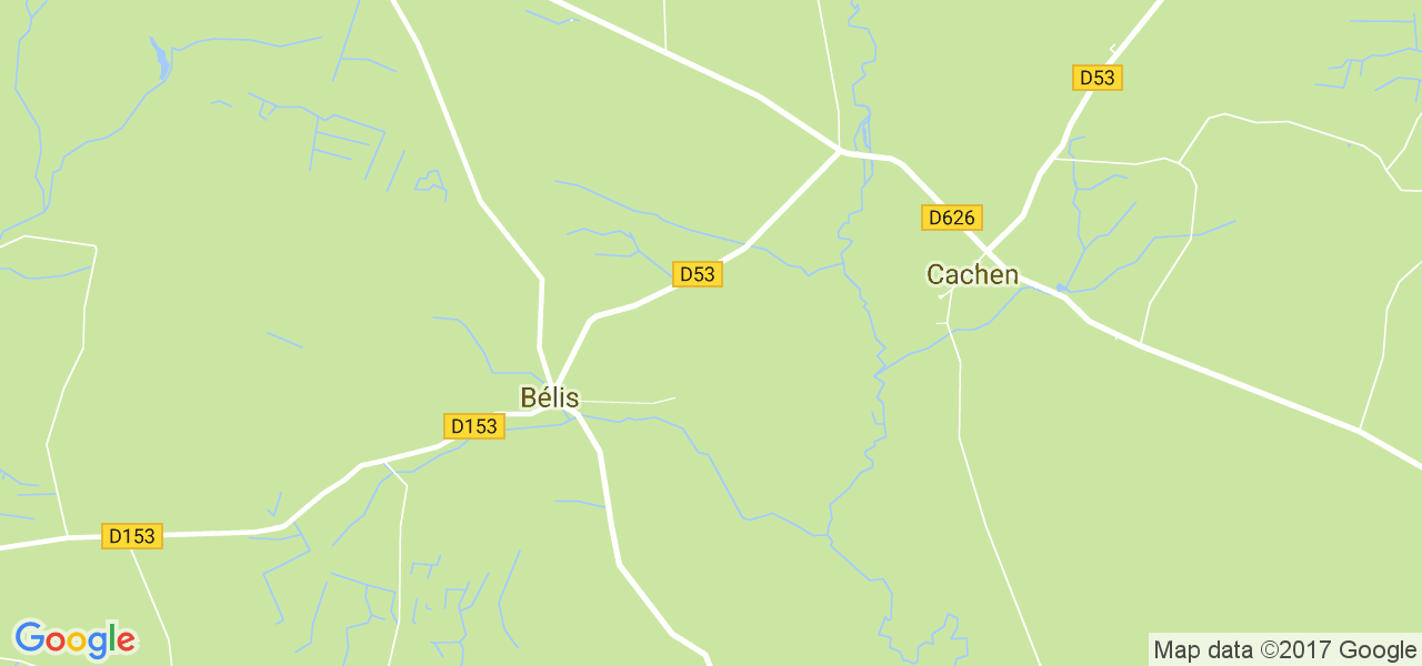 map de la ville de Bélis