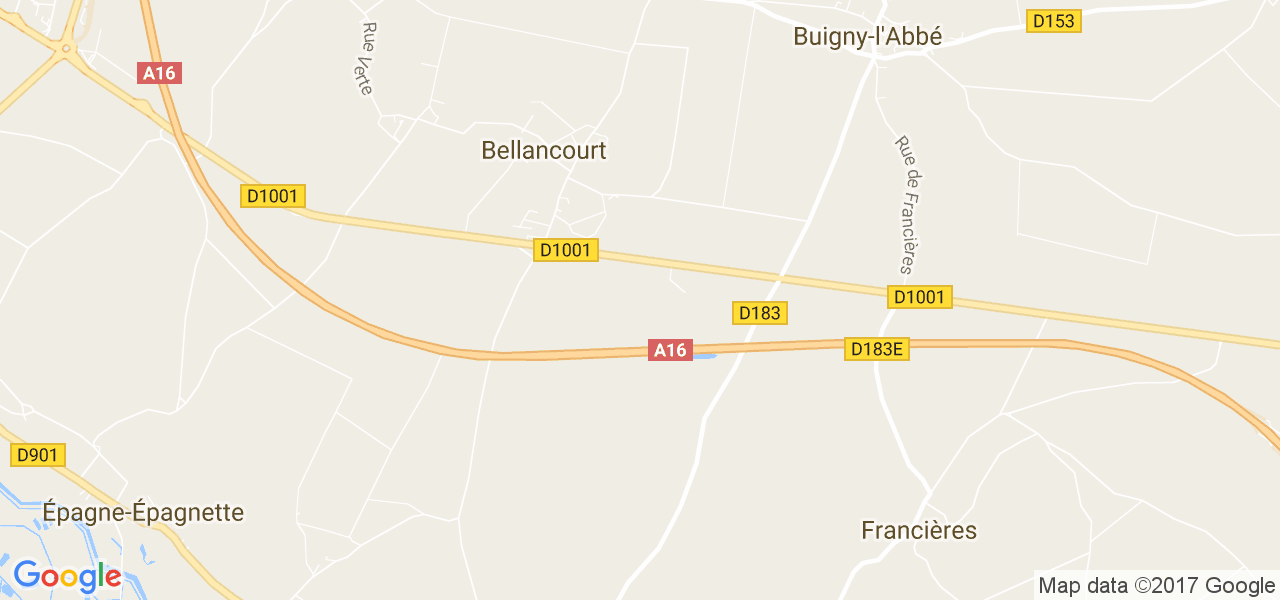 map de la ville de Bellancourt