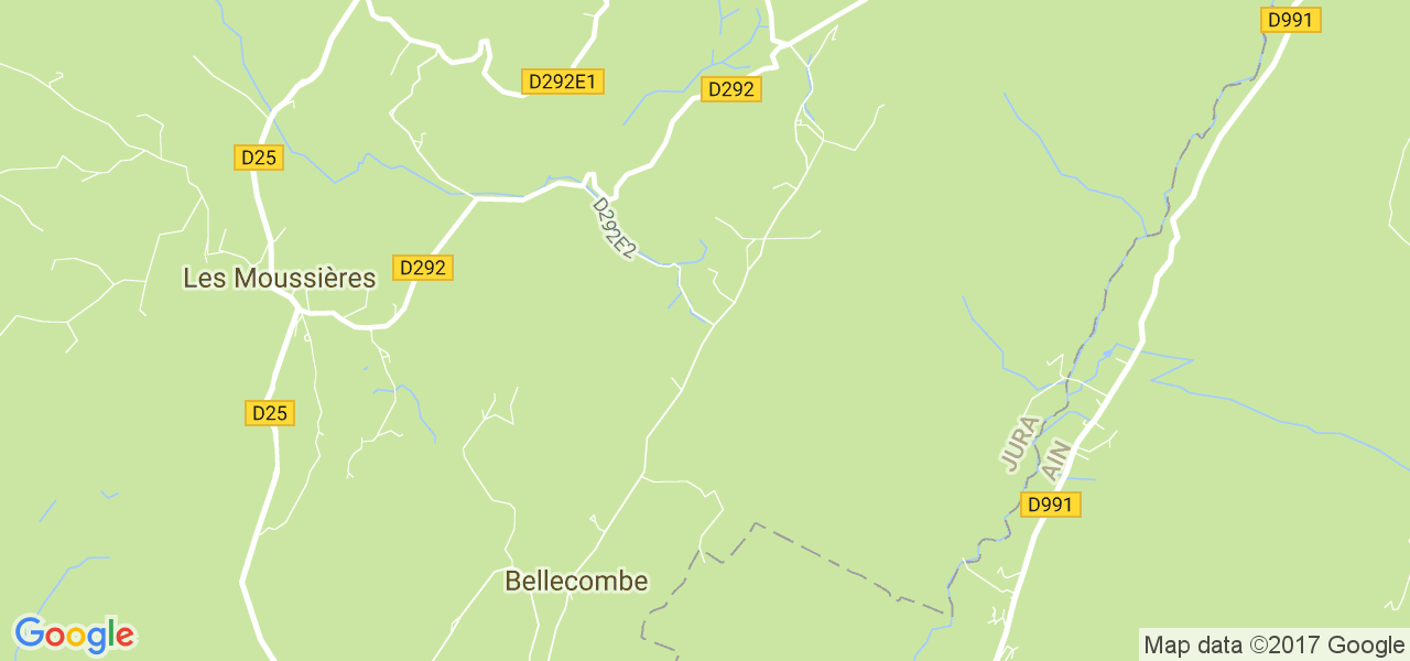 map de la ville de Bellecombe