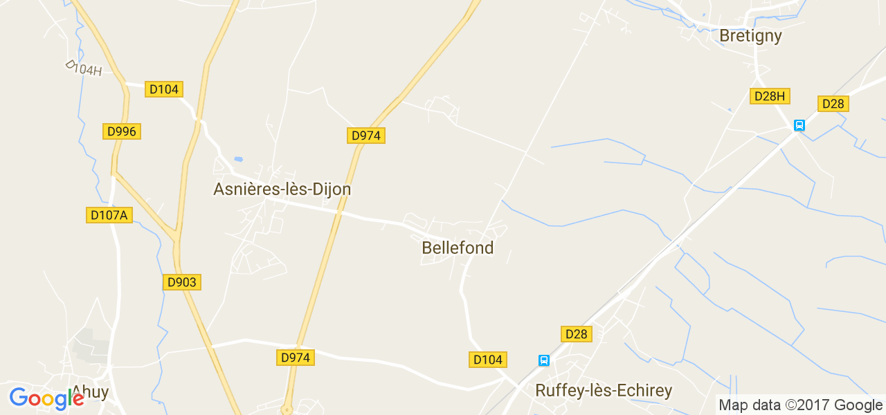 map de la ville de Bellefond