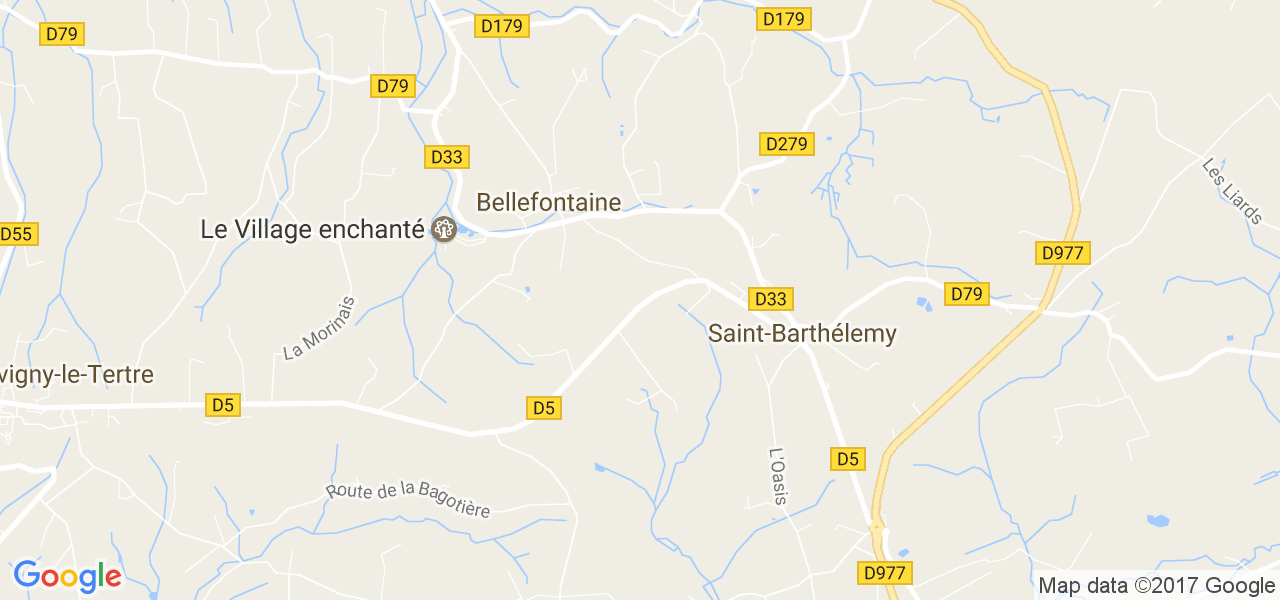 map de la ville de Bellefontaine