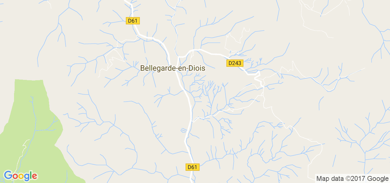 map de la ville de Bellegarde-en-Diois