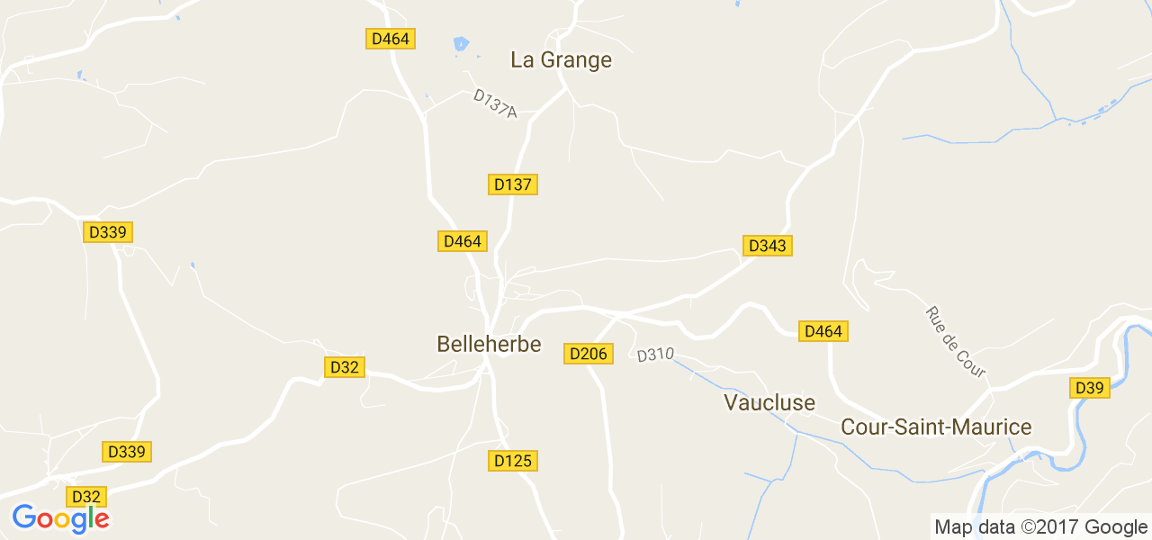 map de la ville de Belleherbe