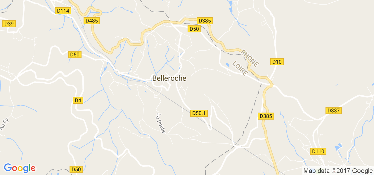 map de la ville de Belleroche