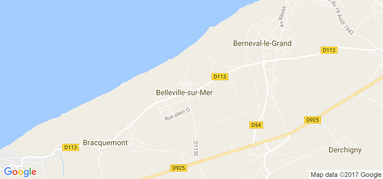 map de la ville de Belleville-sur-Mer