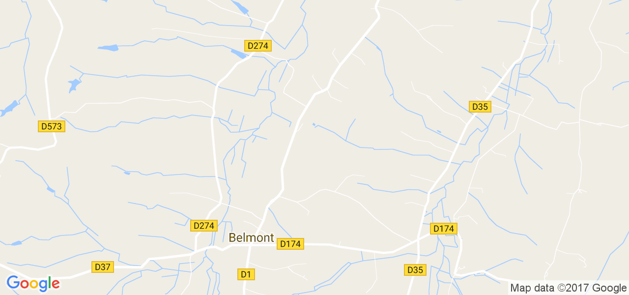 map de la ville de Belmont