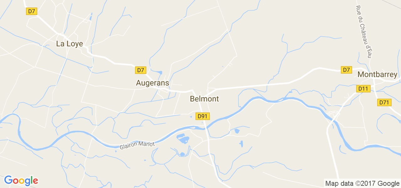 map de la ville de Belmont