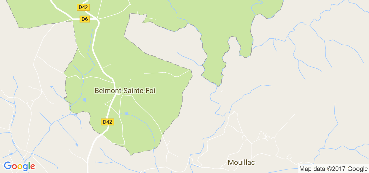 map de la ville de Belmont-Sainte-Foi