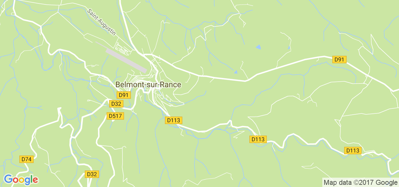 map de la ville de Belmont-sur-Rance