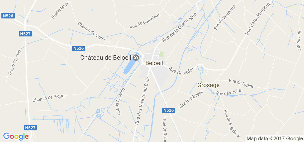 map de la ville de Beloeil