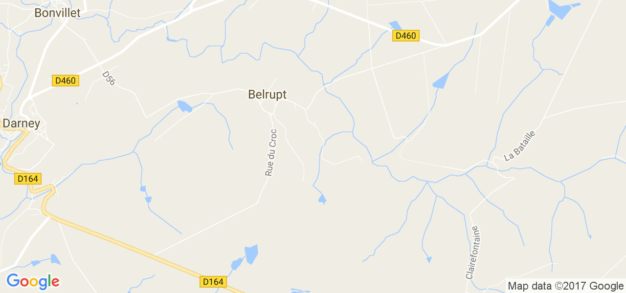 map de la ville de Belrupt