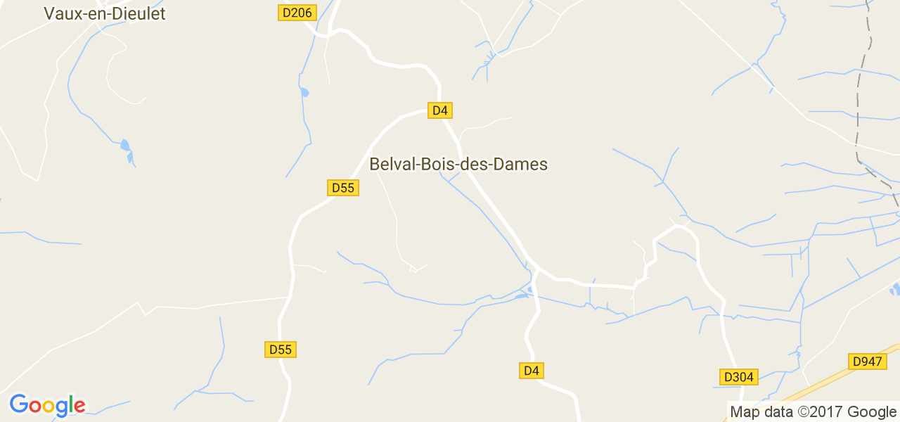 map de la ville de Belval-Bois-des-Dames