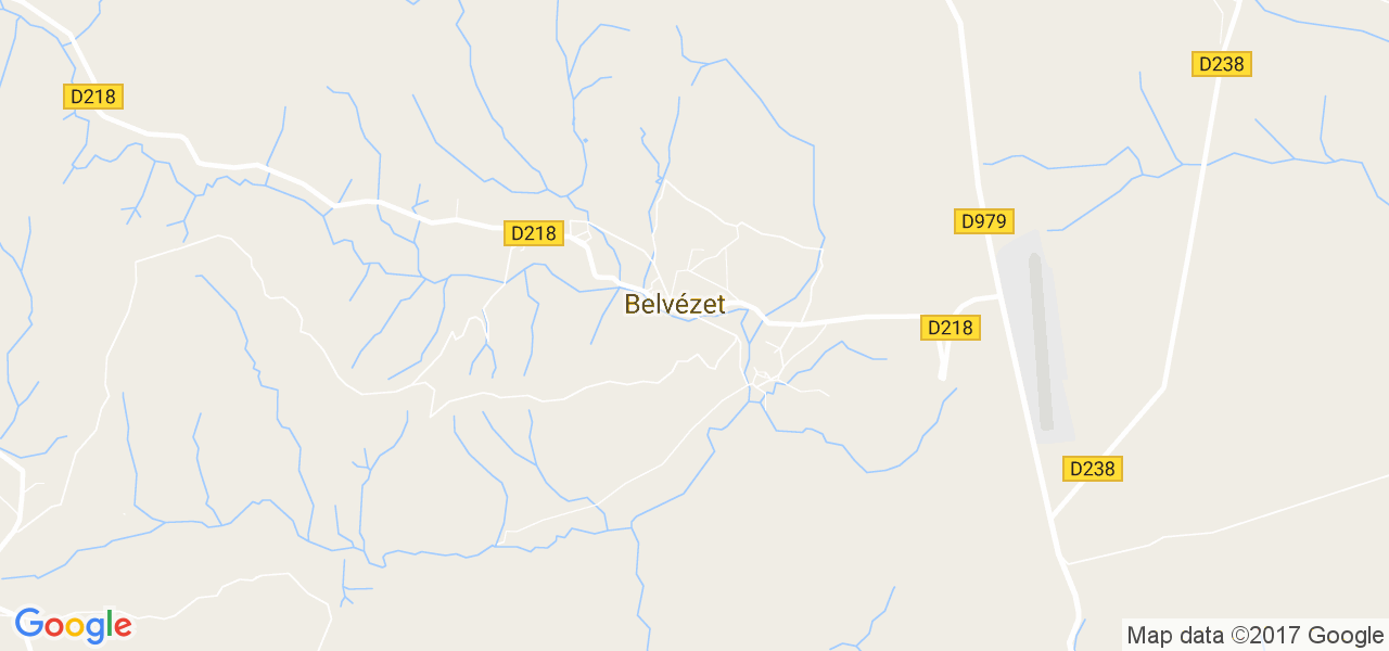 map de la ville de Belvézet