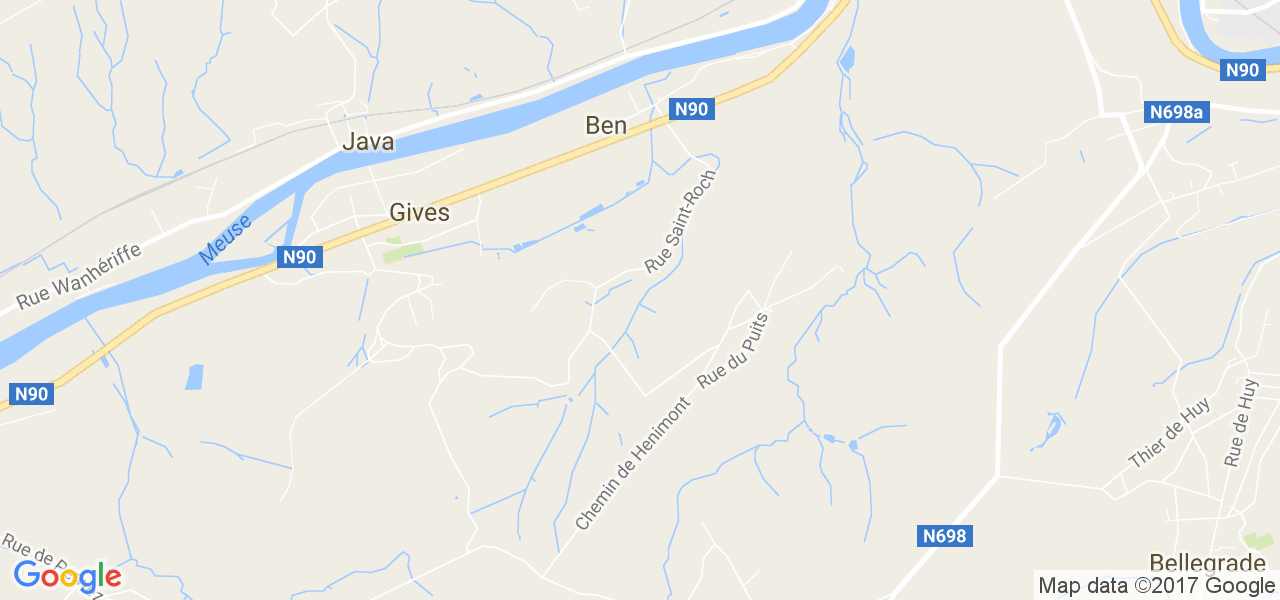 map de la ville de Ben-Ahin