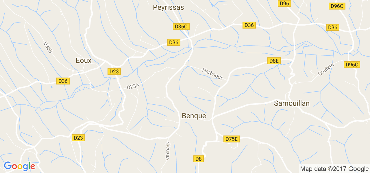 map de la ville de Benque