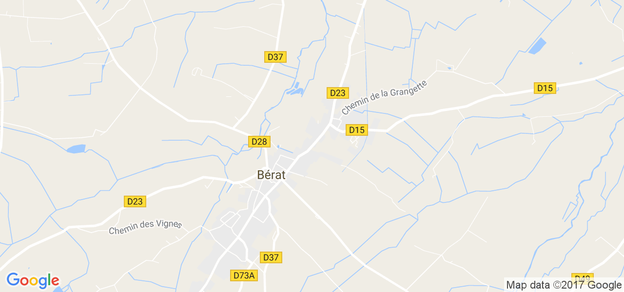 map de la ville de Bérat