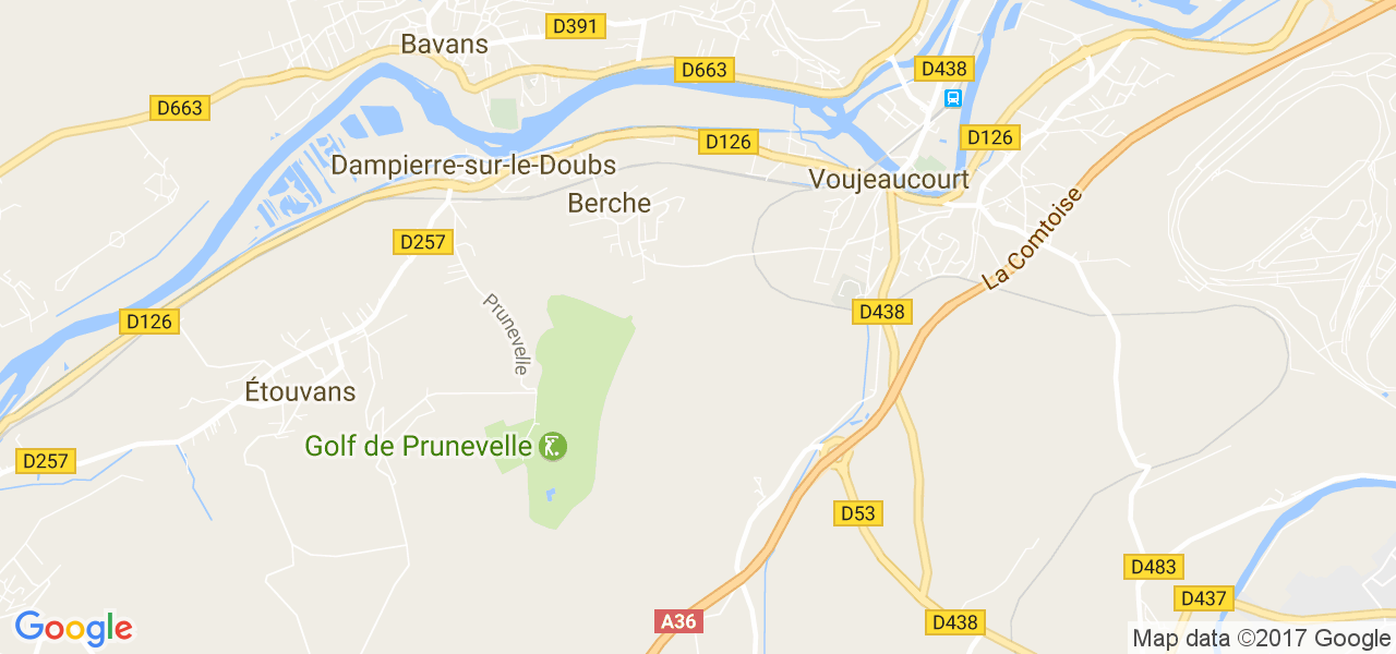 map de la ville de Berche