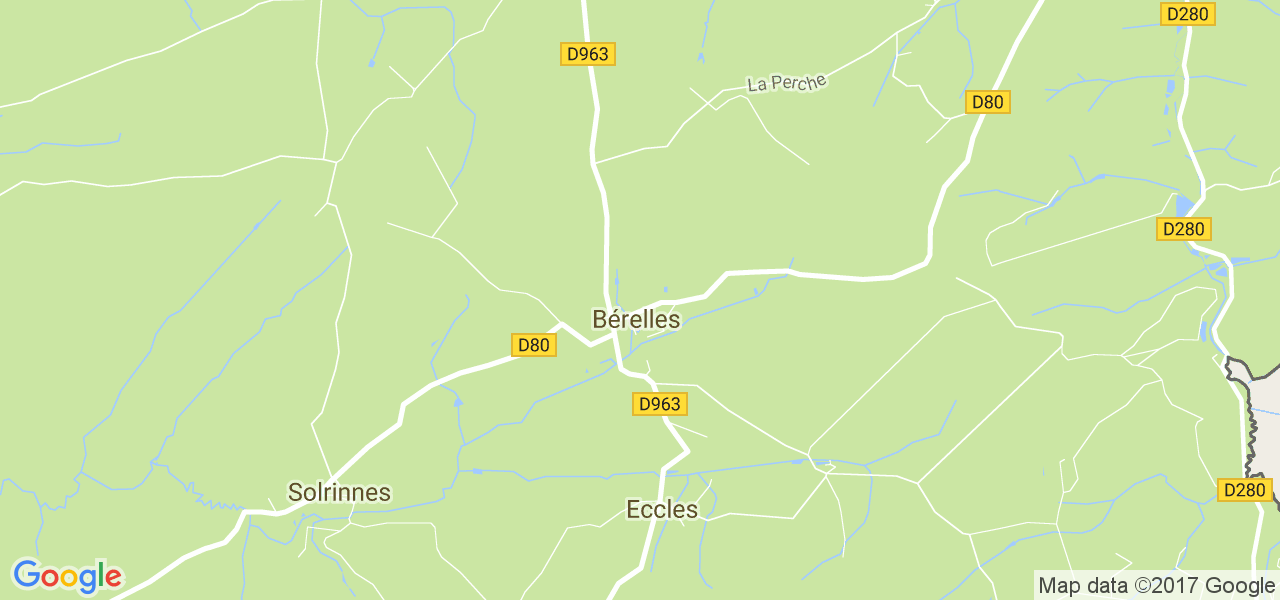 map de la ville de Bérelles