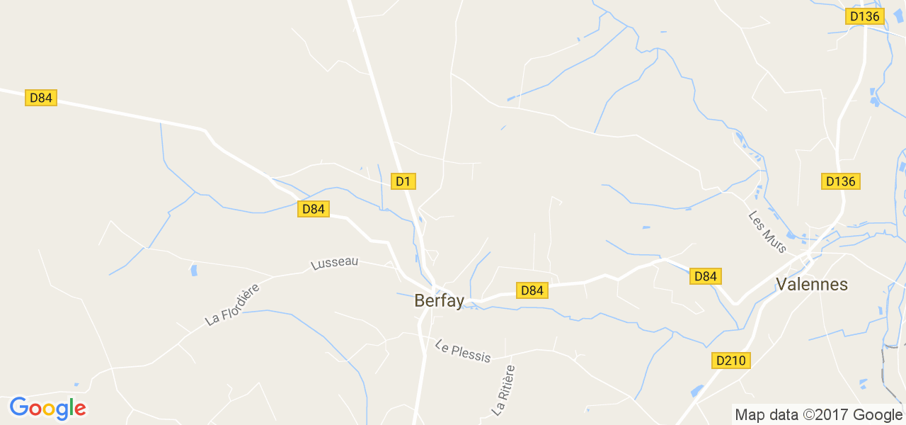 map de la ville de Berfay