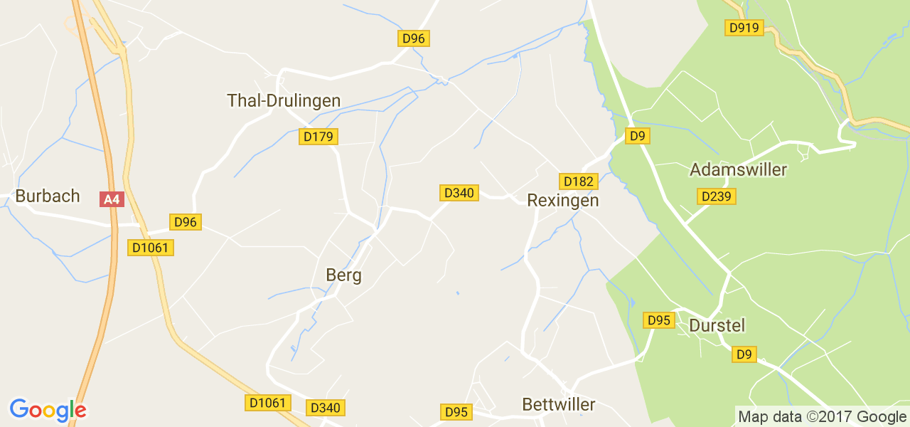 map de la ville de Berg