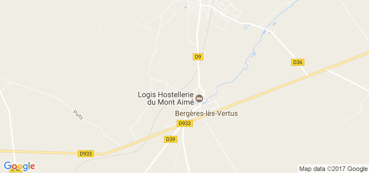 map de la ville de Bergères-lès-Vertus