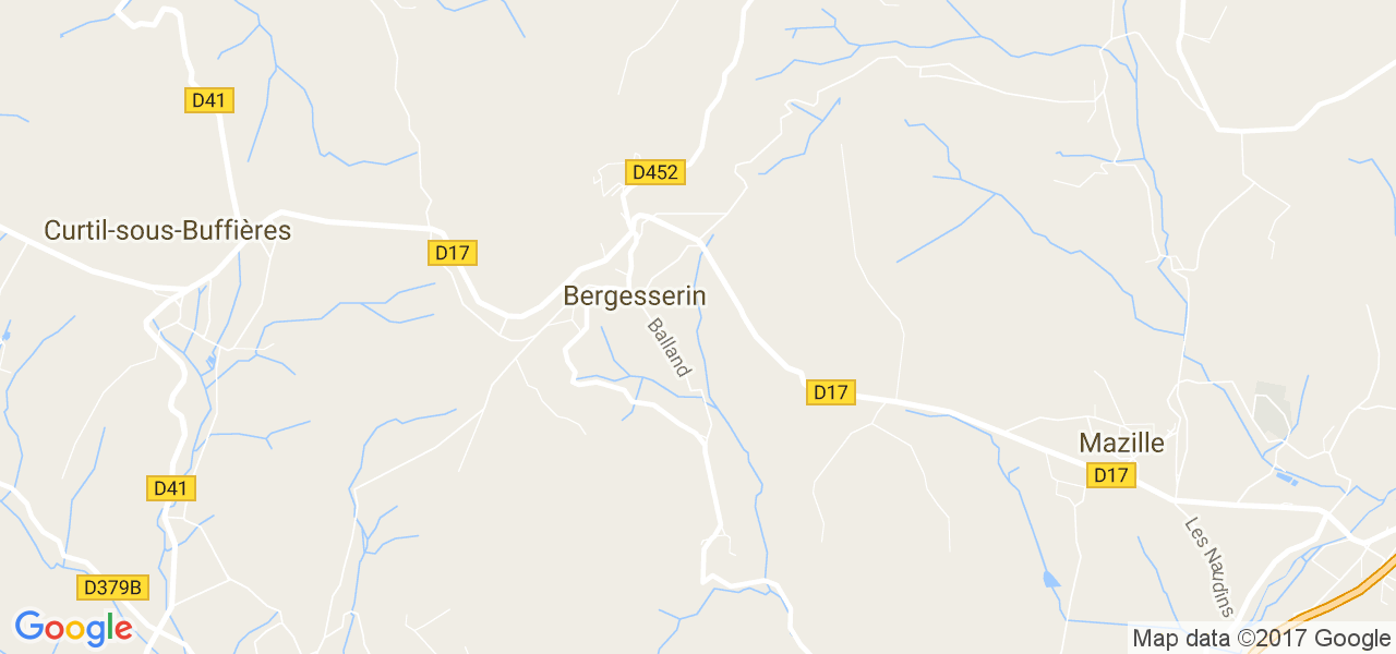 map de la ville de Bergesserin