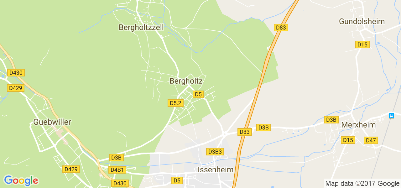 map de la ville de Bergholtz