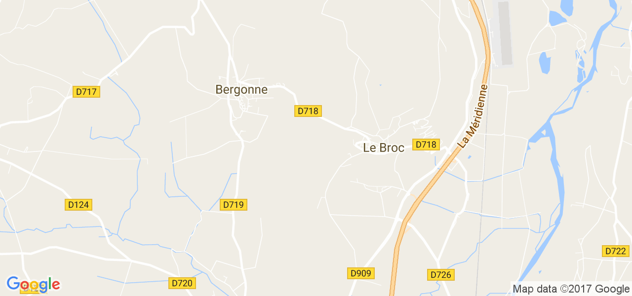 map de la ville de Bergonne