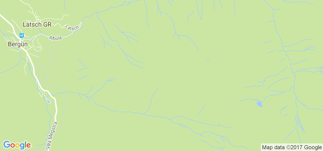 map de la ville de Bergün/Bravuogn