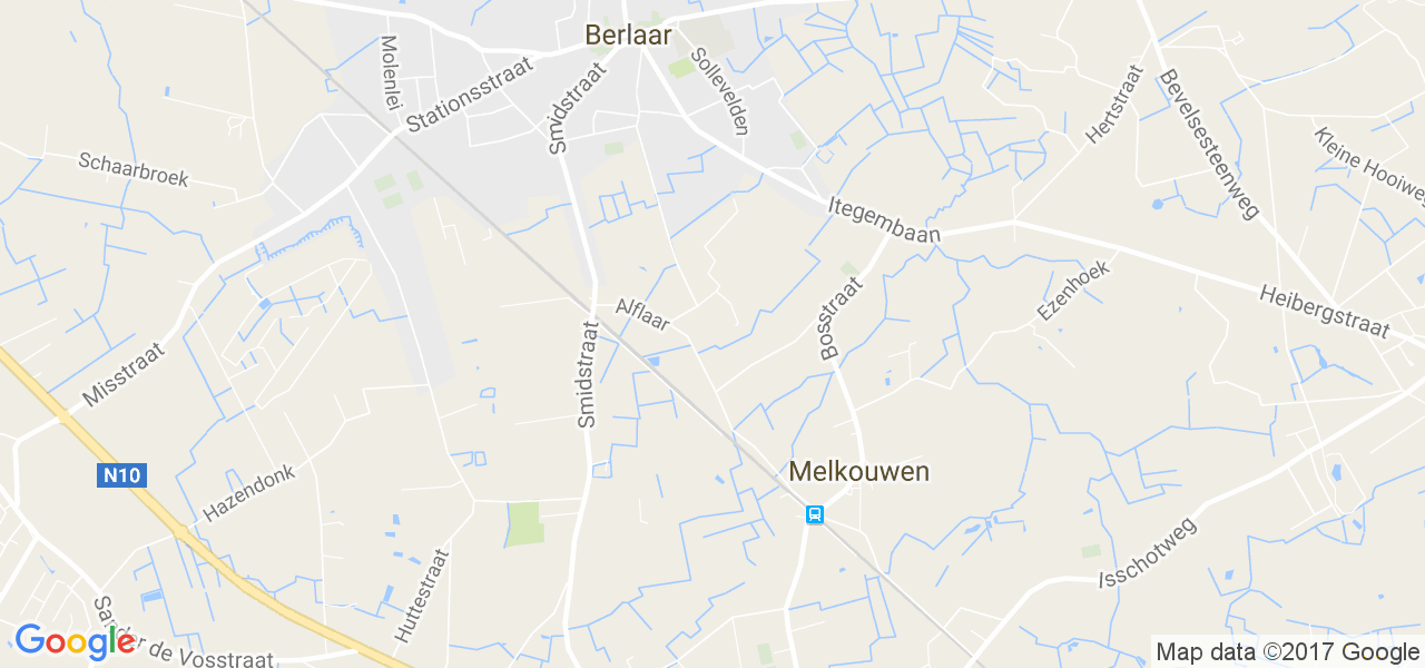 map de la ville de Berlaar