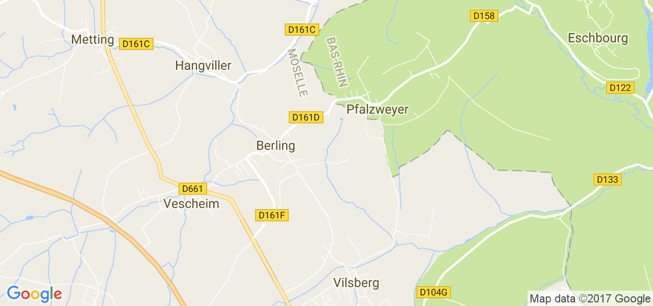 map de la ville de Berling