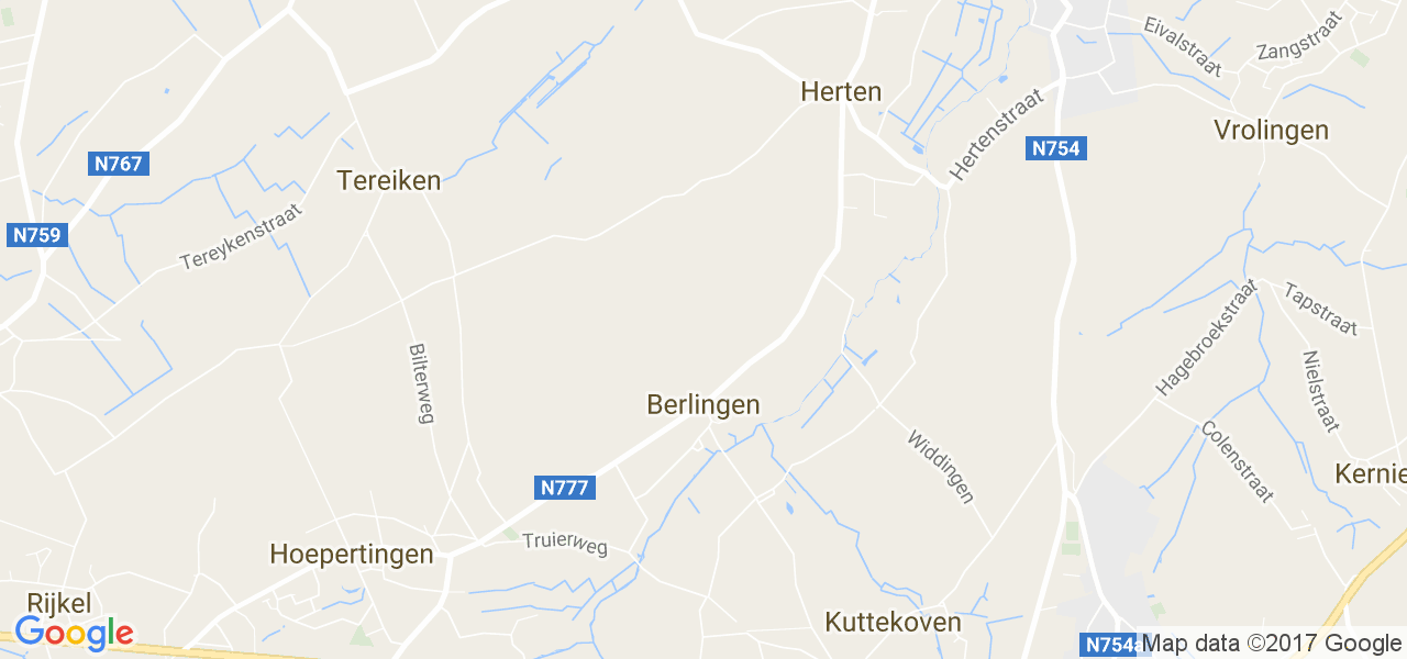 map de la ville de Berlingen