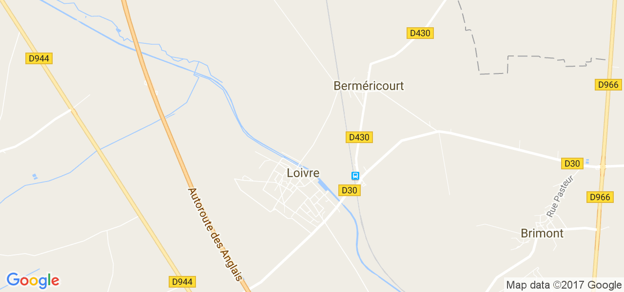 map de la ville de Berméricourt