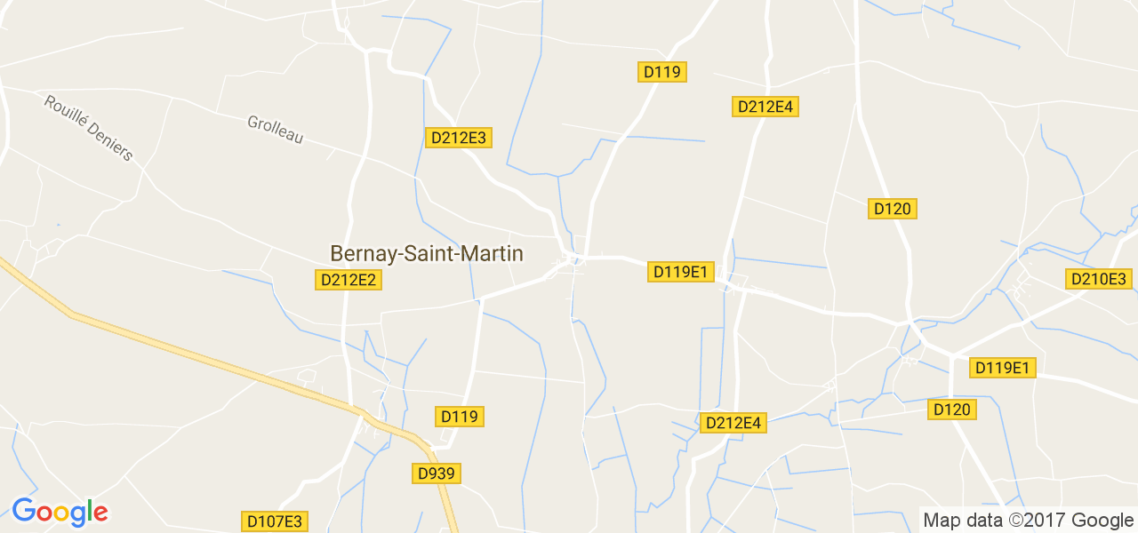 map de la ville de Bernay-Saint-Martin