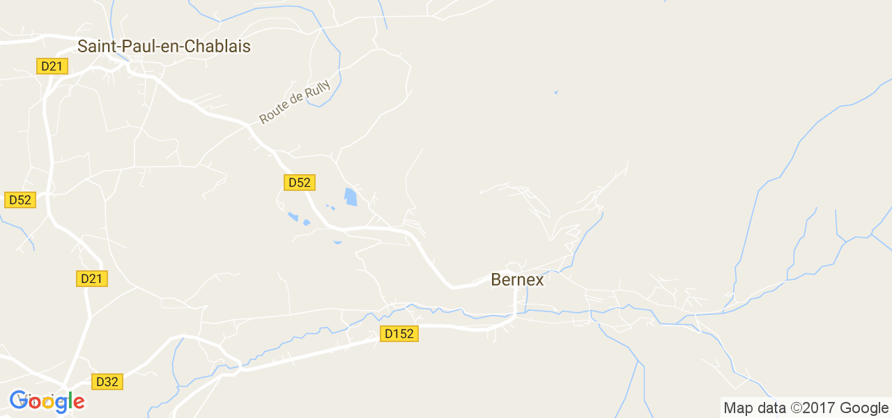 map de la ville de Bernex