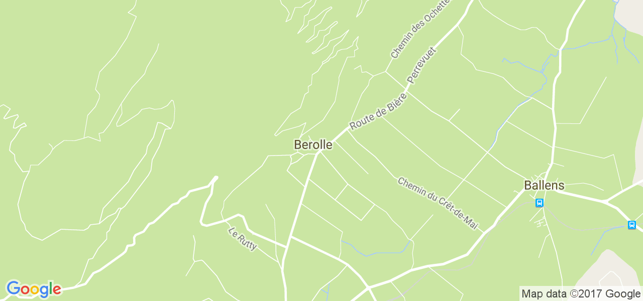 map de la ville de Berolle
